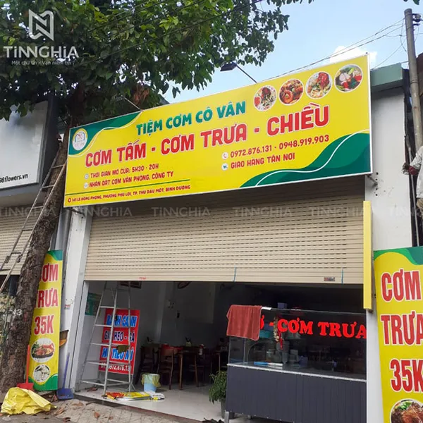 BẢNG HIỆU BẠT KHUNG SẮT GIÁ RẺ | IN BẠT QUẢNG CÁO GẦN ĐÂY