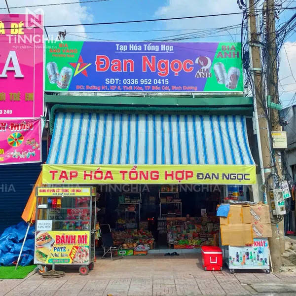 BẢNG HIỆU BẠT KHUNG SẮT GIÁ RẺ | IN BẠT QUẢNG CÁO GẦN ĐÂY