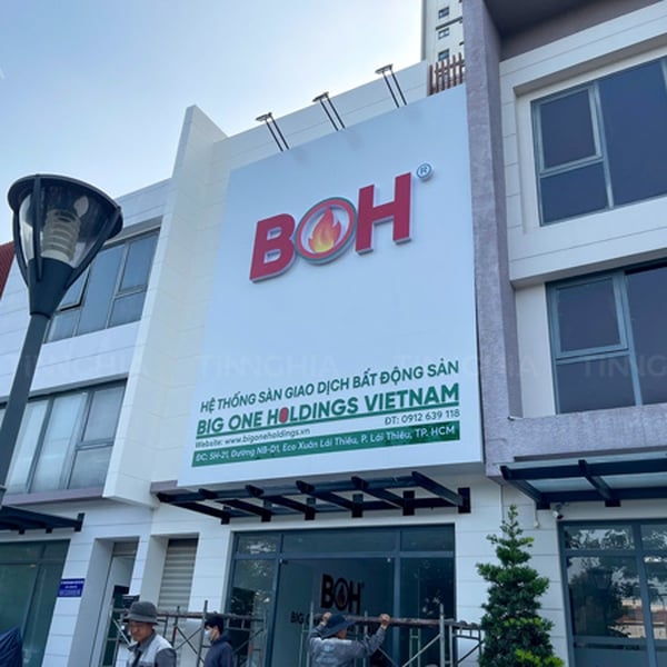 BẢNG HIỆU MẶT DỰNG ALU BÌNH DƯƠNG | CÔNG TY BOH VIỆT NAM