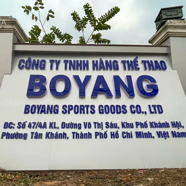 BẢNG HIỆU ỐP ALU BÀU BÀNG | Biển Alu Chữ Nổi, Alu Ốp Cổng Chào