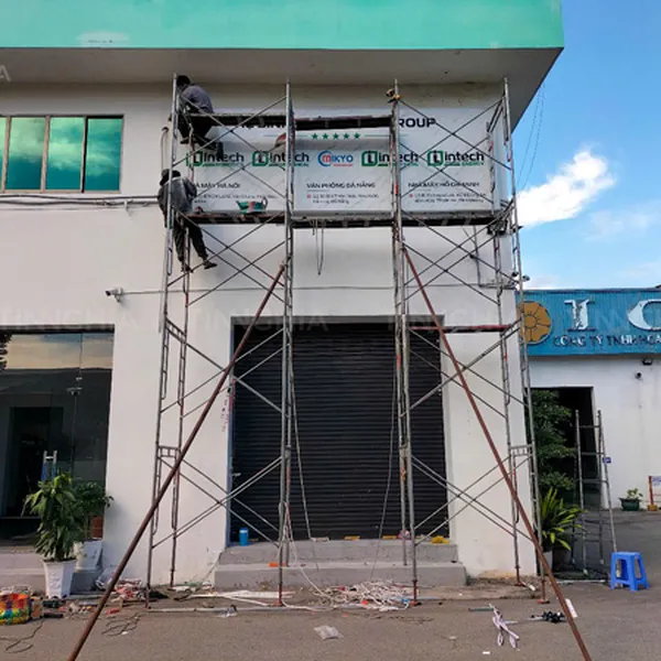 BẢNG HIỆU ỐP PVC VÂN ĐÁ DĨ AN | LÀM BIỂN HIỆU GIẢ ĐÁ CHỮ NỔI ĐẸP