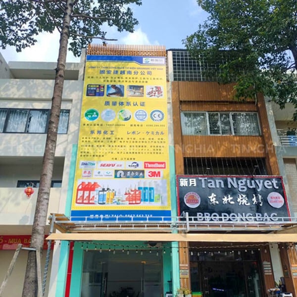 LẮP ĐẶT BẢNG HIỆU HỘP ĐÈN CĂNG BẠT QUẢNG CÁO