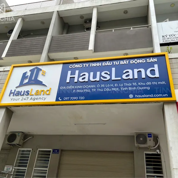 BIỂN HIỆU ALU CÔNG TY BẤT ĐỘNG SẢN ĐẸP CHUYÊN NGHIỆP