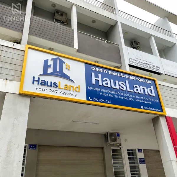 BIỂN HIỆU ALU CÔNG TY BẤT ĐỘNG SẢN ĐẸP CHUYÊN NGHIỆP