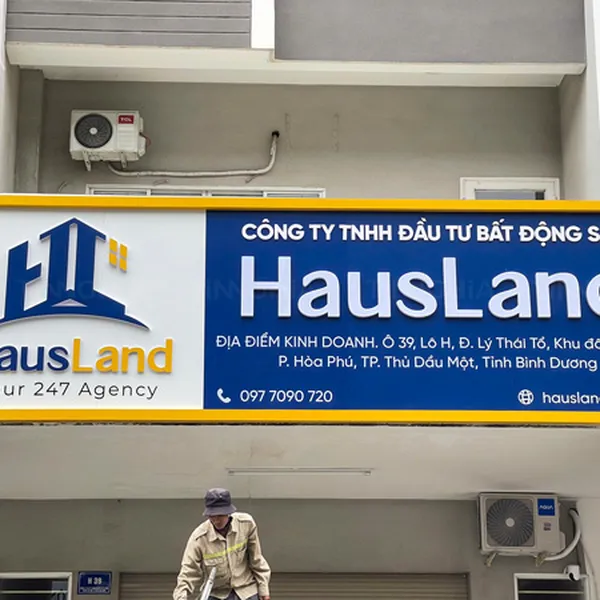 BIỂN HIỆU ALU CÔNG TY BẤT ĐỘNG SẢN ĐẸP CHUYÊN NGHIỆP