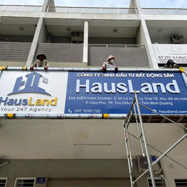 BIỂN HIỆU ALU CÔNG TY BẤT ĐỘNG SẢN ĐẸP CHUYÊN NGHIỆP