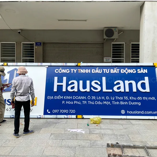 BIỂN HIỆU ALU CÔNG TY BẤT ĐỘNG SẢN ĐẸP CHUYÊN NGHIỆP