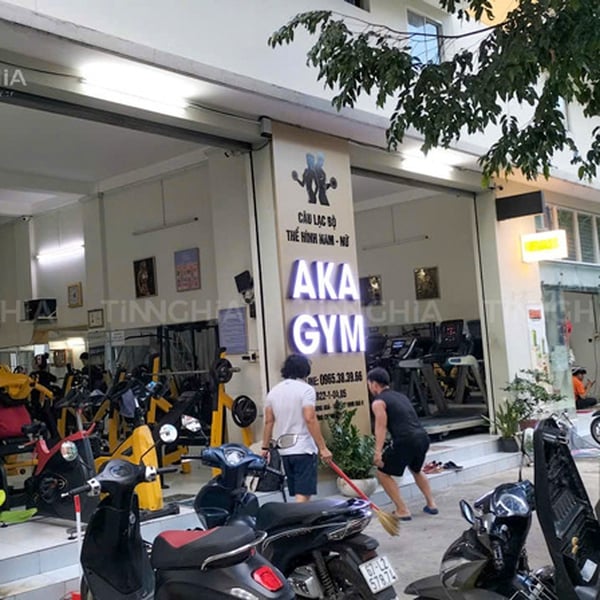 BIỂN HIỆU ALU PHÒNG GYM FITNESS ĐẸP | AKA GYM