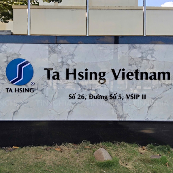 BIỂN HIỆU CHỮ MICA CÔNG TY TA HSING | Thi Công Quảng Cáo Tín Nghĩa