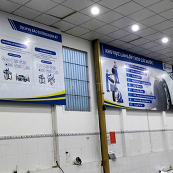 BIỂN QUẢNG CÁO TRUNG TÂM CHĂM SÓC XE BÌNH DƯƠNG - THẾ GIỚI LỐP