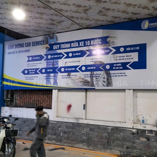 BIỂN QUẢNG CÁO TRUNG TÂM CHĂM SÓC XE BÌNH DƯƠNG - THẾ GIỚI LỐP