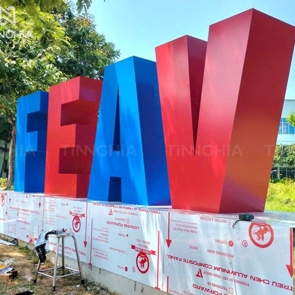 THI CÔNG CHỮ ALU QUẢNG CÁO TPHCM - CHỮ NỔI FEAV