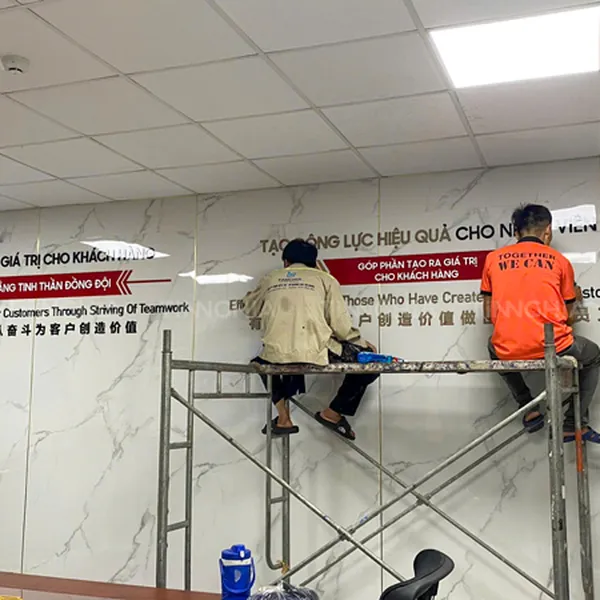 CHỮ NỔI CÂU KHẨU HIỆU GẮN TƯỜNG - GIA CÔNG TẠI BÌNH DƯƠNG