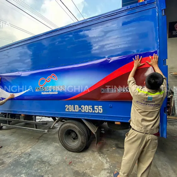 DÁN DECAL XE TẢI THỦ DẦU MỘT | DÁN DECAL QUẢNG CÁO XE CÔNG TY