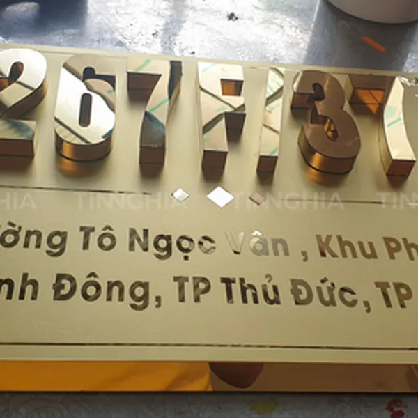 GIA CÔNG INOX BẾN CÁT | LÀM BIỂN HIỆU BÌNH DƯƠNG