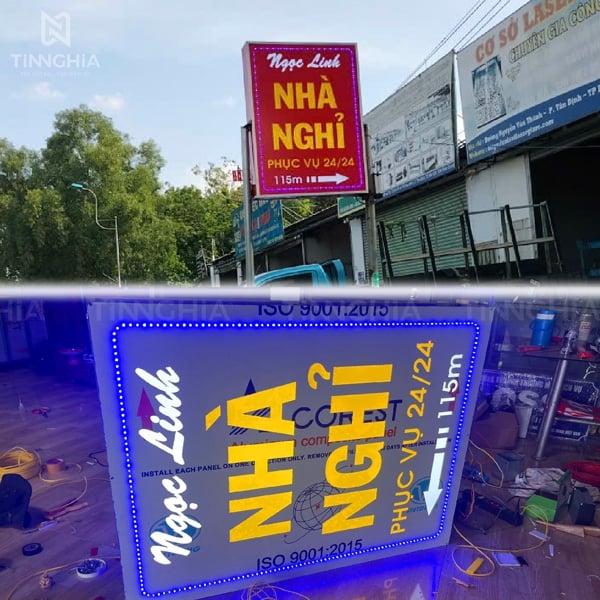 HỘP ĐÈN LED VẪY BÌNH DƯƠNG | Biển Vẫy Thu Hút Khách, Phù Hợp Kinh Doanh
