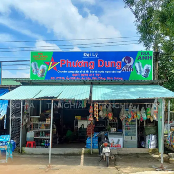 LÀM BẢNG QUẢNG CÁO BẰNG TÔN | BIỂN TÔN SÓNG, TÔN DÁN DECAL BÌNH DƯƠNG