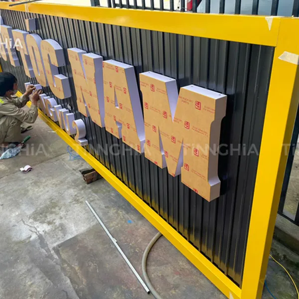 MẪU BẢNG HIỆU TÔN SÓNG CHỮ NỔI ĐẸP THU HÚT | BẢNG TOLE ĐẸP - THU HÚT