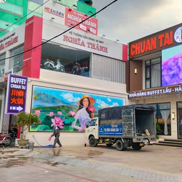 LÀM BẢNG HIỆU HỘP ĐÈN TPHCM NHÀ HÀNG BUFFET