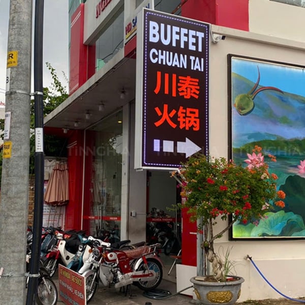 LÀM BẢNG HIỆU HỘP ĐÈN TPHCM NHÀ HÀNG BUFFET