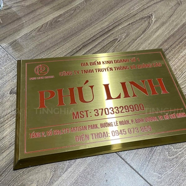 LÀM BẢNG HIỆU INOX ĂN MÒN BÌNH DƯƠNG | Đặt Làm Biển Inox 