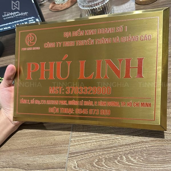 LÀM BẢNG HIỆU INOX ĂN MÒN BÌNH DƯƠNG | Đặt Làm Biển Inox 