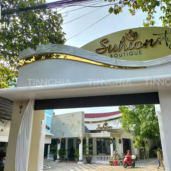 LÀM BẢNG INOX DĨ AN | LÀM BIỂN QUẢNG CÁO BẰNG INOX BÌNH DƯƠNG