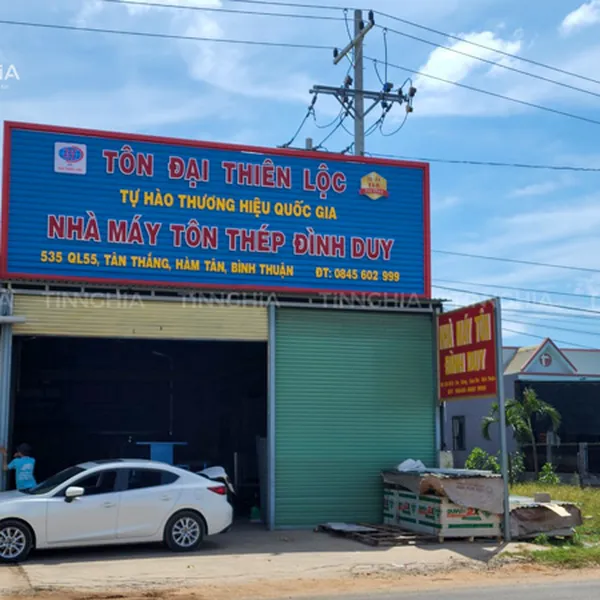 LÀM BẢNG QUẢNG CÁO BẰNG TÔN | BIỂN TÔN SÓNG, TÔN DÁN DECAL BÌNH DƯƠNG