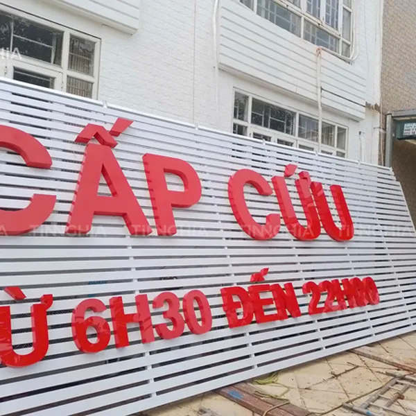 LÀM BẢNG QUẢNG CÁO BẾN CÁT BẰNG TÔN LAM | BIỂN HIỆU THANH LAM TÔN