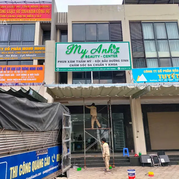 LÀM BẢNG QUẢNG CÁO SPA BÌNH DƯƠNG | BIỂN DỊCH VỤ SPA, LÀM NAIL, HỚT TÓC ĐẸP