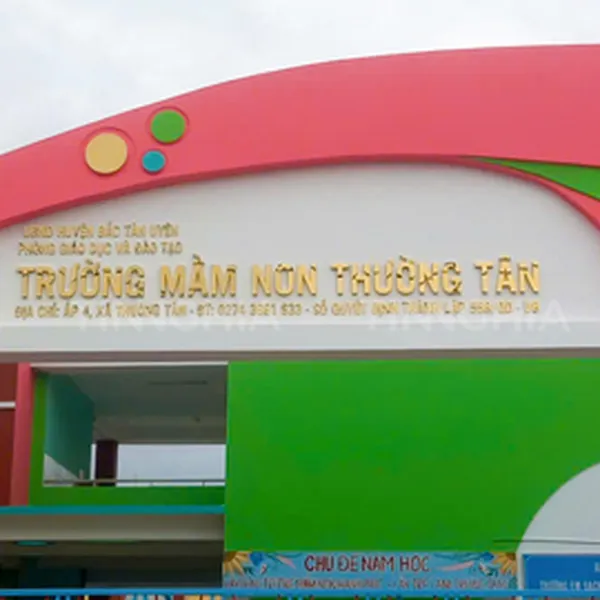 LÀM BẢNG TÊN TRƯỜNG HỌC BẾN CÁT | BẢNG HIỆU TRƯỜNG HỌC BÌNH DƯƠNG