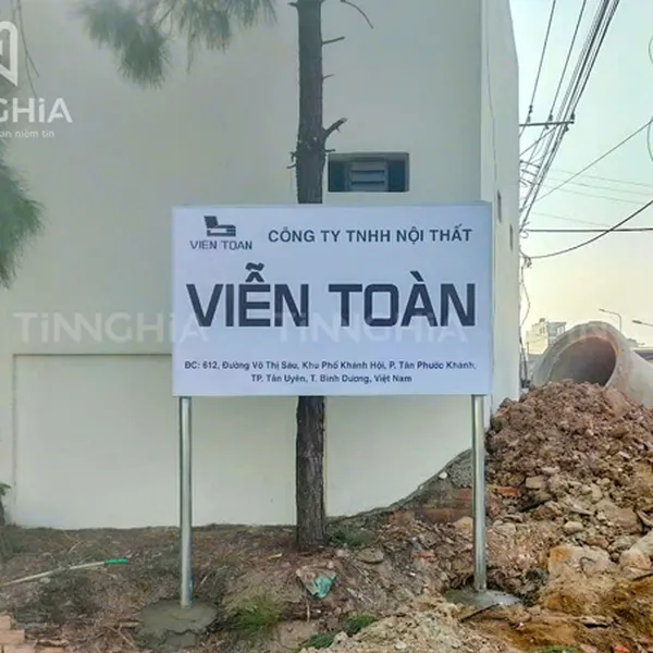 LÀM BIỂN CÔNG TY BÀU BÀNG | THI CÔNG BIỂN QUẢNG CÁO TẬN NƠI