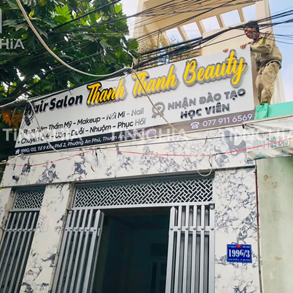 LÀM BIỂN HIỆU ALU BẾN CÁT | BẢNG QUẢNG CÁO TẠI BÌNH DƯƠNG