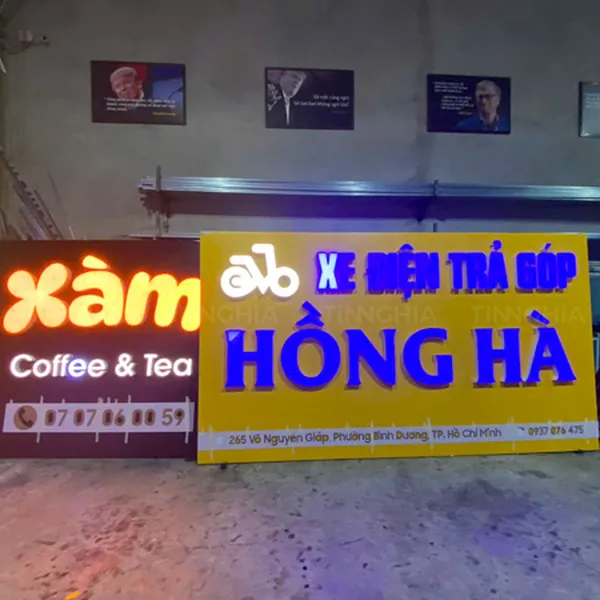 LÀM BIỂN HIỆU CHỮ MICA THỦ DẦU MỘT | CHỮ NỔI DECOR, BIỂN HIỆU GIÁ RẺ