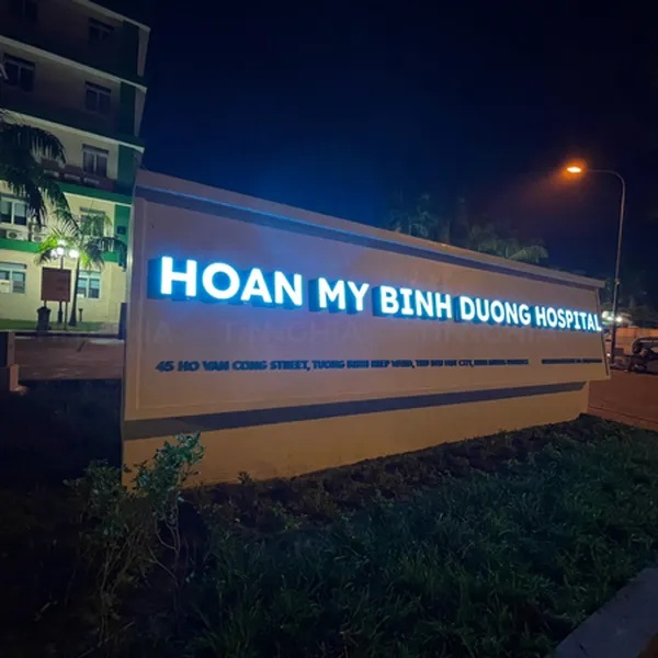 LÀM CHỮ NỔI INOX LED SÁNG MẶT MICA | CHỮ INOX MICA GIÁ TỐT