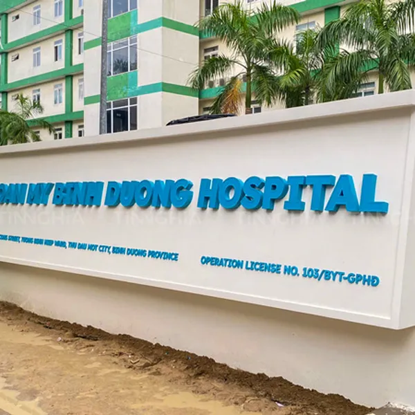 LÀM CHỮ NỔI INOX LED SÁNG MẶT MICA | CHỮ INOX MICA GIÁ TỐT