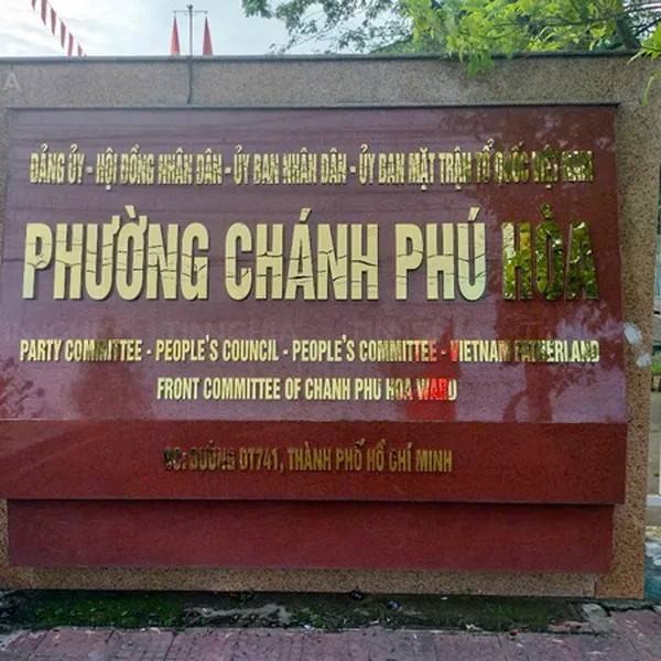 THAY BẢNG HIỆU TRỤ SỞ TPHCM THEO PHƯỜNG XÃ MỚI | Biển Chữ Nổi Inox Vàng, Inox Trắng Gương Đẹp