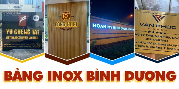 Bảng Inox Bình Dương | Chữ Nổi Inox, Biển Tên Inox Công Ty
