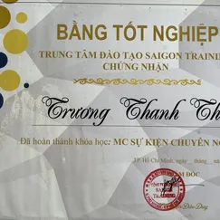 Đã Hoàn Thành Khóa Học: MC SỰ KIỆN CHUYÊN NGHIỆP