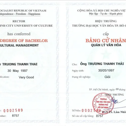 Tốt Nghiệp Cử Nhân "Quản Lý Văn Hóa" Loại Giỏi Tại Trường Đại Học Văn Hóa TP. Hồ Chí Minh