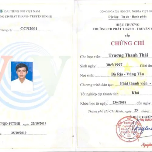 Tốt nghiệp chương trình đào tạo: PHÁT THANH VIÊN - MC