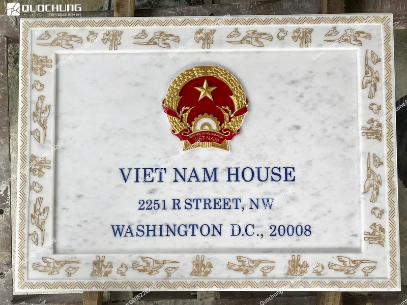 Biển Hiệu Đại Sứ Quán Việt Nam Bằng Đá – Lựa Chọn Đẳng Cấp Cho Cơ Quan Nhà Nước
