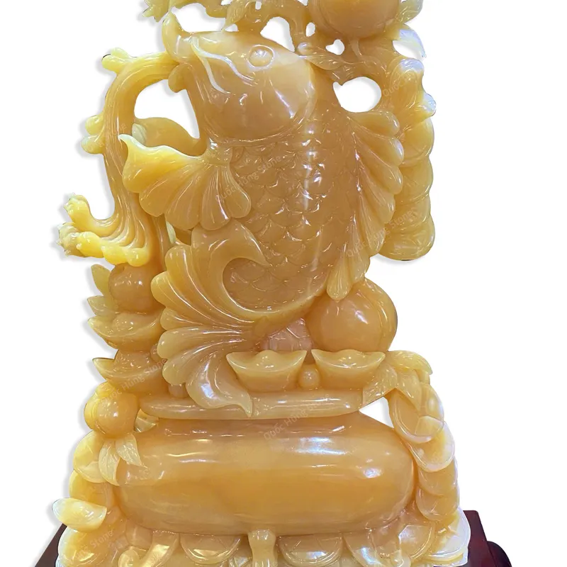 Tác Phẩm Cá Chép Tài Lộc Ngọc Hoàng Long