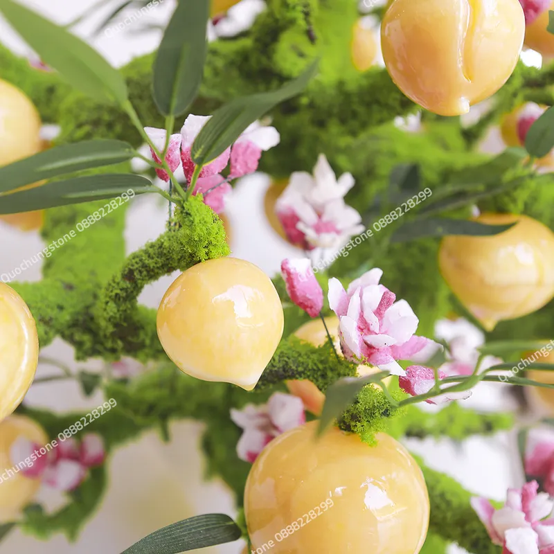 Cây Đào Ngọc Hoàng Long Cao Cấp 38 quả dáng Bonsai