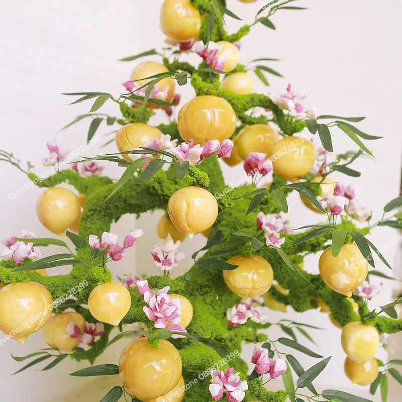 Cây Đào Ngọc Hoàng Long Cao Cấp 38 quả dáng Bonsai