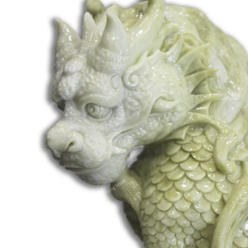 Ấn Kỳ Lân Đá Ngọc Serpentine