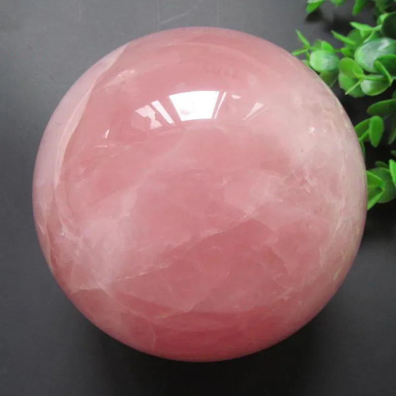 Quả cầu đá thạch anh hồng 1,2kg