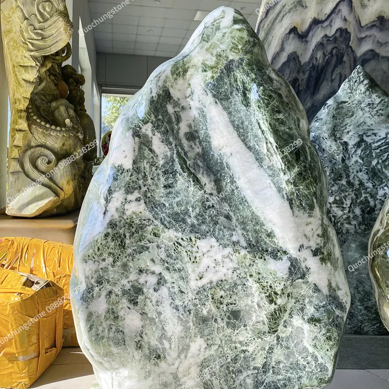 Núi Đá Serpentine Xanh Tự Nhiên 100kg