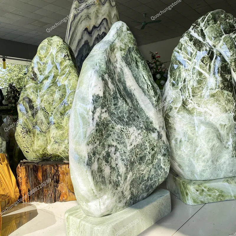 Núi Đá Serpentine Xanh Tự Nhiên 100kg