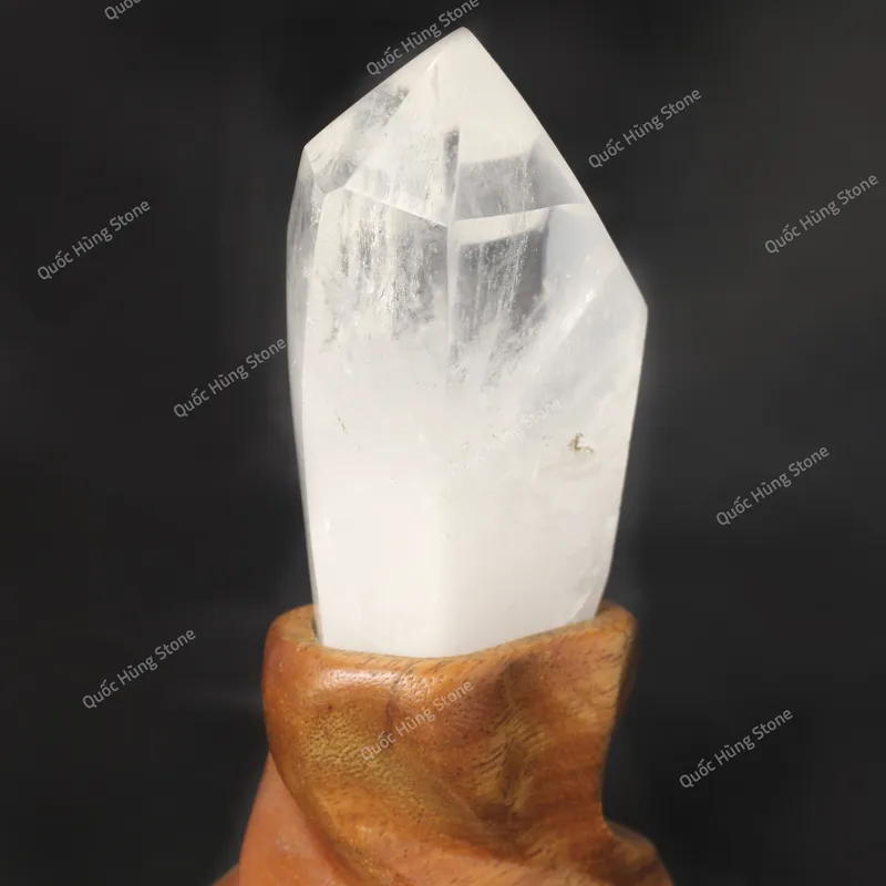 Tinh Thể Đá Thạch Anh Trắng 14x7,5cm